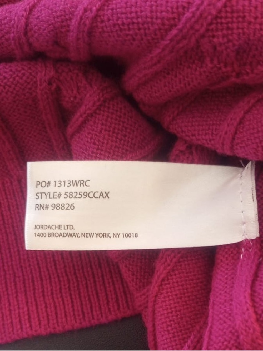 U.S. Polo Assn. Cable Crew Sweater - Raspberry Pink - Picture 8 of 12